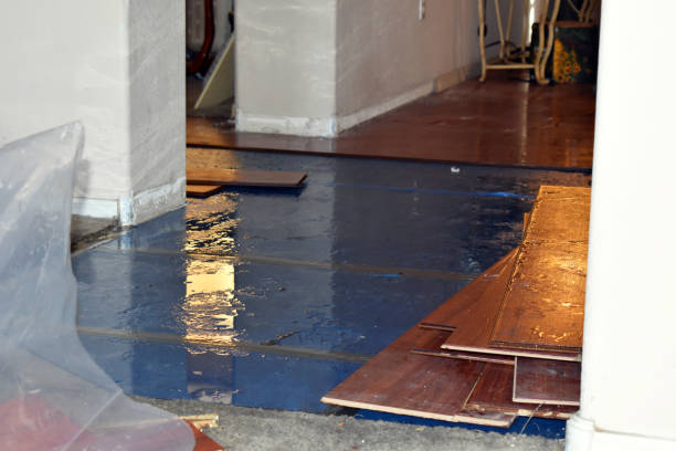 Professional Water Extraction technician working in Drexel, NC